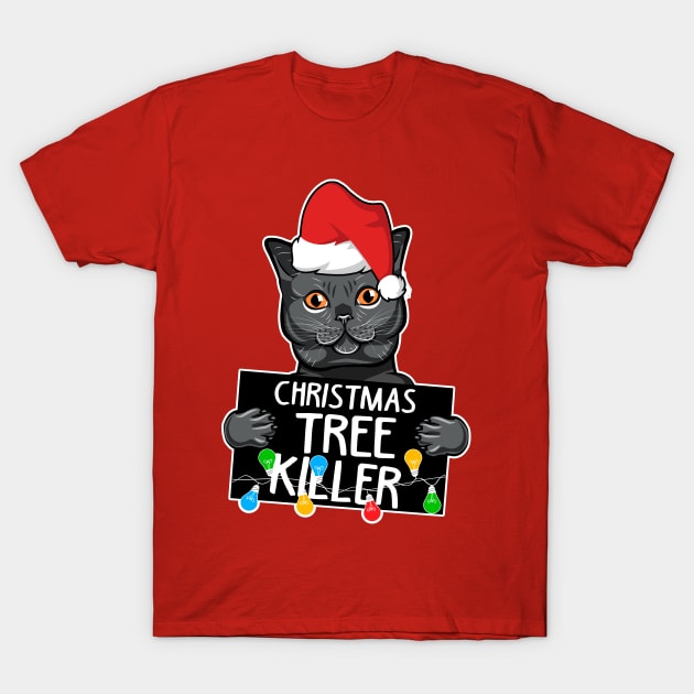 Cats Christmas T-Shirt by KsuAnn